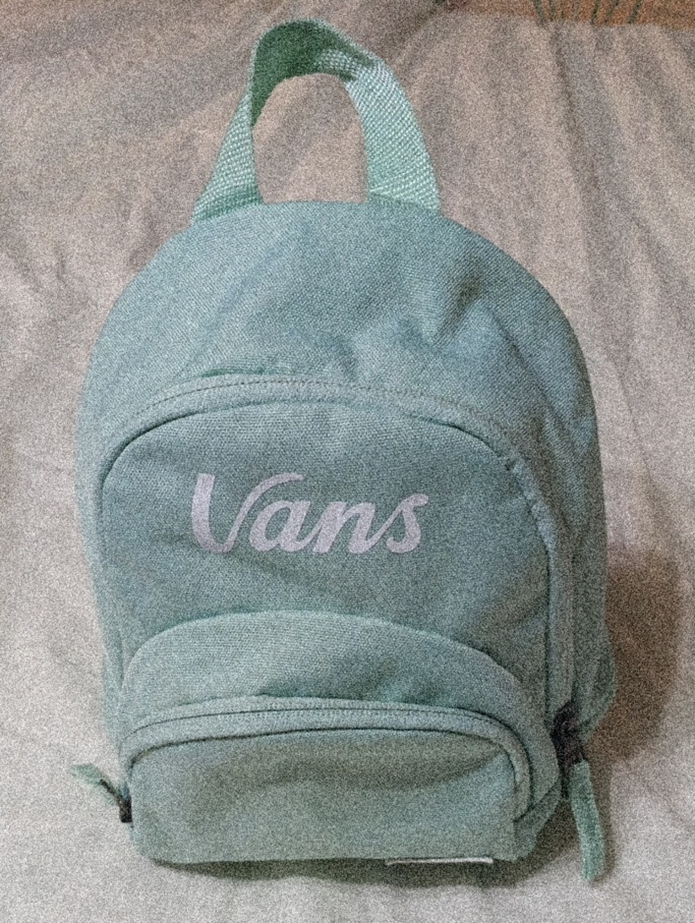 Vans Mini Backpack in Sage Green with Pale Logo